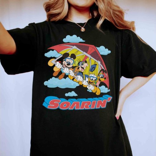 Vintage Soarin' Around The World Mickey & Friends Comfort Color T-shir