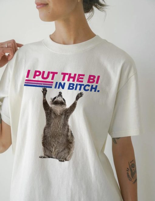 I Put The Bi In Bitch, Bisexual Shirt, Bi Pride Shirt, Subtle Bisexual