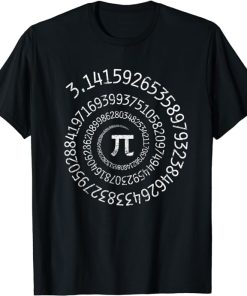 Pi Day Shirt Spiral Pi Math design for Pi Day 3.14 T-Shirt