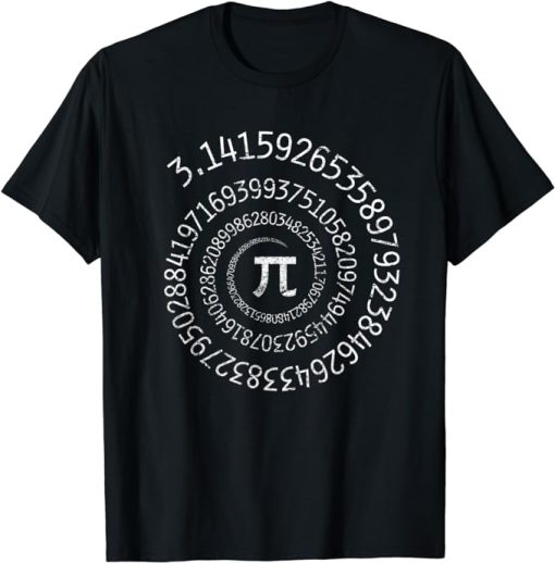 Pi Day Shirt Spiral Pi Math design for Pi Day 3.14 T-Shirt