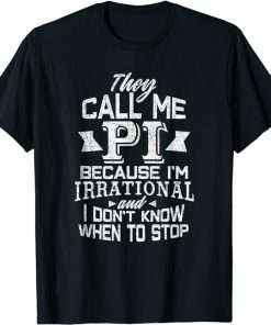 Pi Day Shirt Irrational Funny Math Gift Teacher Kids Grunge