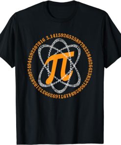 Math Pi Shirt Atom Pi Symbol Pi Day Science Math Teacher T-Shirt