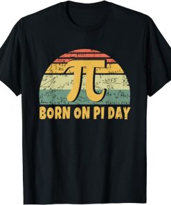 Retro Vintage Born March Birth On Pi Day T-Shirt