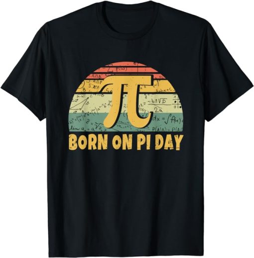 Retro Vintage Born March Birth On Pi Day T-Shirt