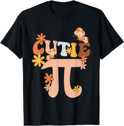 Cutie Pi Shirt Pi Day Math Girls Kids Women Toddler Teacher T-Shirt