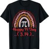 Fun Pi day 3.14 Math Teacher Rainbow T-Shirt