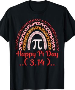 Fun Pi day 3.14 Math Teacher Rainbow T-Shirt