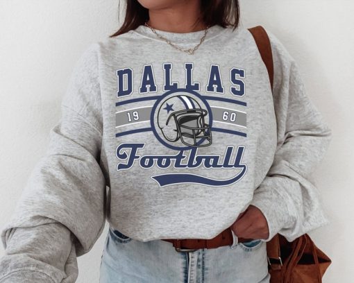 Dallas Football T-Shirt  Sweatshirt, Vintage Style Dallas Football Shirt, Cowboy Sweatshirt, Dallas Shirt