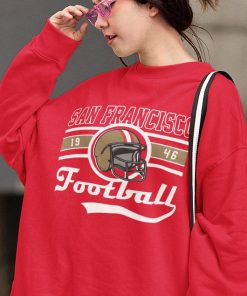 San Francisco Football Crewneck Sweatshirt / T-Shirt, The Niners, Vintage San Francisco Sweatshirt 49ers