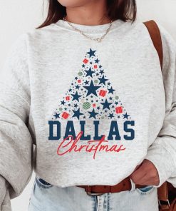 Dallas Cowboy Sweatshirt, Dallas Football Christmas Tree Sweatshirt, Cowboy Christmas Shirt