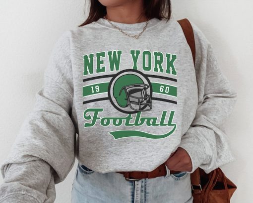 New York Football Sweatshirt  T-Shirt , Vintage New York Football Shirt, Jets Shirt New York Shirt