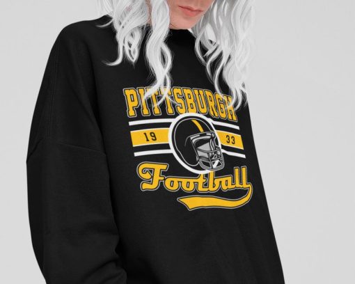 Vintage Pittsburgh Steeler Football Sweatshirt / T-Shirt, Pittsburgh Football Crewneck, Steelers Sweatshirt