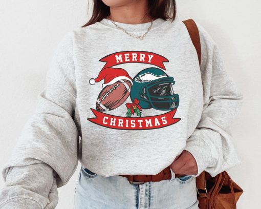 Philadelphia Football Christmas Crewneck Sweatshirt  T-Shirt, Eagle Sweatshirt, Philadelphia Christmas Sweater