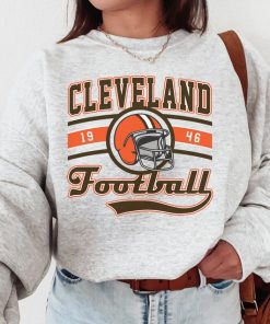 Cleveland Football Crewneck Sweatshirt, Browns Sweatshirt, Vintage Cleveland Sweatshirt, Retro Cleveland Shirt