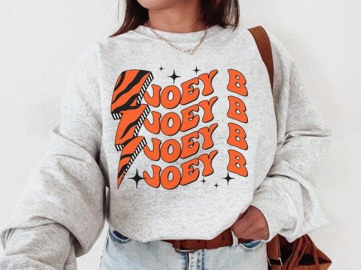 Joey B Shirt, Cincinnati Football Crewneck Sweatshirt Bengal Sweatshirt, Cincinnati Football Hoodie