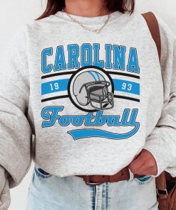 Carolina Football Crewneck, Panthers Sweatshirt, Vintage Carolina Football Crewneck Sweatshirt