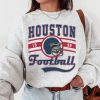 Houston Football Crewneck, Texans Sweatshirt, Vintage Houston Football Crewneck Sweatshirt, Houston T-Shirt