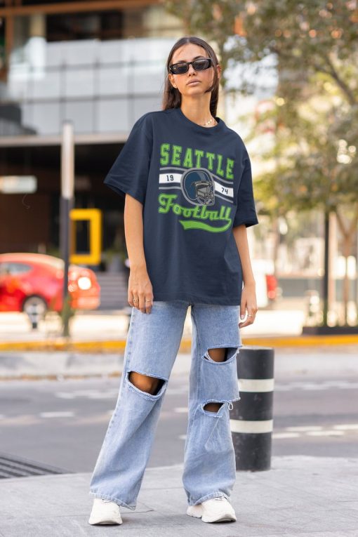 Seattle Football Crewneck, Seahawks Sweatshirt, Vintage Seattle Football Crewneck Sweatshirt, Seattle T-Shirt