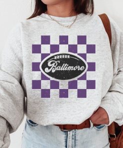 Baltimore Football Crewneck, Retro Raven Shirt, Raven Sweatshirt , Vintage Baltimore Sweatshirt, Baltimore Fan Gift