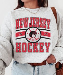 Vintage New Jersey Devil Sweatshirt  T-Shirt, New Jersey Devil Sweater, Devils T-Shirt, Hockey Fan Shirt