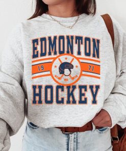 Edmonton Oiler, Vintage Edmonton Oiler Sweatshirt  T-Shirt, Oilers Sweater, Oilers T-Shirt, Hockey Fan Shirt