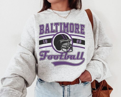 Baltimore Football Sweatshirt  T-Shirt , Vintage Baltimore Football Shirt, Ravens Shirt, Sunday Football Sweatshirt