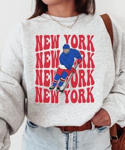 New York Ranger Sweatshirt, Rangers T-Shirt, Hockey Sweatshirt, College Sweater, Vintage New York, Hockey Fan Shirt