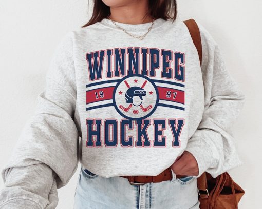 Winnipeg Jet, Vintage Winnipeg Jet Sweatshirt  T-Shirt, Jets Sweater, Jets T-Shirt, Hockey Fan Shirt