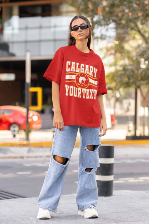 Calgary Flame Sweatshirt, Vintage Calgary Flame Sweatshirt  Shirt, Flames Sweater, Flames Shirt, Hockey Fan Shirt