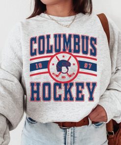 Vintage Columbus Blue Jacket Sweatshirt  T-Shirt, Blue Jackets Sweater, Blue Jackets T-Shirt, Hockey Fan Shirt