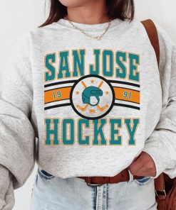 San Jose Shark, Vintage San Jose Shark Sweatshirt  T-Shirt, Sharks Sweater, Sharks T-Shirt, Hockey Fan Shirt