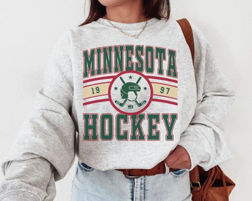 Minnesota Wil, Vintage Minnesota Wil Sweatshirt  T-Shirt, Wild Sweater, Wild T-Shirt, Hockey Fan Shirt