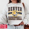 Denver Nugget, Vintage Denver Nugget Sweatshirt  T-Shirt, Nuggets Sweater, Nuggets T-Shirt, Basketball Fan Shirt