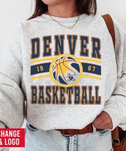 Denver Nugget, Vintage Denver Nugget Sweatshirt  T-Shirt, Nuggets Sweater, Nuggets T-Shirt, Basketball Fan Shirt