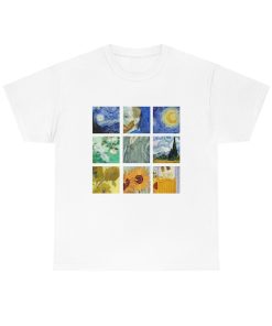 Van Gogh Collage Shirt -art shirt,art t shirt,artsy shirt,art clothing,graphic tees,aesthetic clothing,van gogh shirt