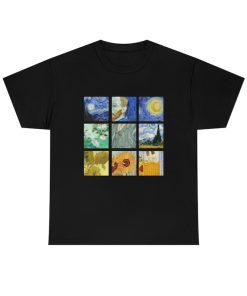 Van Gogh Collage Shirt -art shirt,art t shirt,artsy shirt,art clothing,graphic tees,aesthetic clothing,van gogh shirt