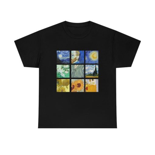 Van Gogh Collage Shirt -art shirt,art t shirt,artsy shirt,art clothing,graphic tees,aesthetic clothing,van gogh shirt