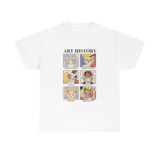 Unisex,Art History Cat Shirt-art shirt,art lover shirt,graphic tees,art tshirt,art tee,art sweatshirt,aesthetic shirt