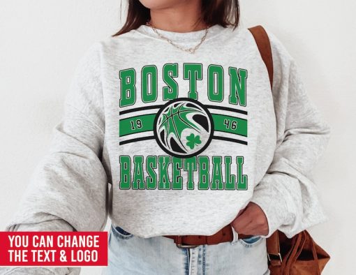 Boston Celtic, Vintage Boston Celtic Sweatshirt T-Shirt, Celtics Sweater, Celtics T-Shirt, Vintage Basketball Fan Shirt