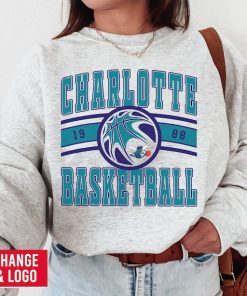 Charlotte Hornet, Vintage Charlotte Hornet Sweatshirt  T-Shirt, Hornets Sweater, Hornets T-Shirt