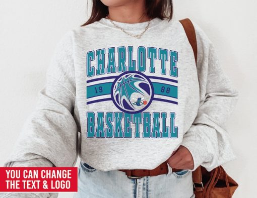 Charlotte Hornet, Vintage Charlotte Hornet Sweatshirt  T-Shirt, Hornets Sweater, Hornets T-Shirt