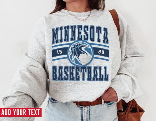 Minnesota Timberwolve, Vintage Minnesota Timberwolve Sweatshirt  T-Shirt, Timberwolves Sweater, Timberwolves TShirt