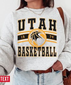 Utah Jaz, Vintage Utah Basketball Sweatshirt  T-Shirt, Jazz Sweater, Jazz T-Shirt, Vintage Basketball Fan Shirt