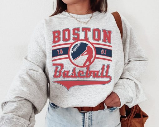 Vintage Boston Red So EST 1901 Sweatshirt / T-Shirt, Boston Red So Crewneck Sweatshirt, Boston Baseball Shirt