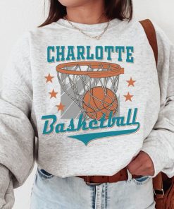 Charlotte Hornet, Vintage Charlotte Hornet Sweatshirt  T-Shirt, Charlotte Basketball Shirt, Hornets TShirt