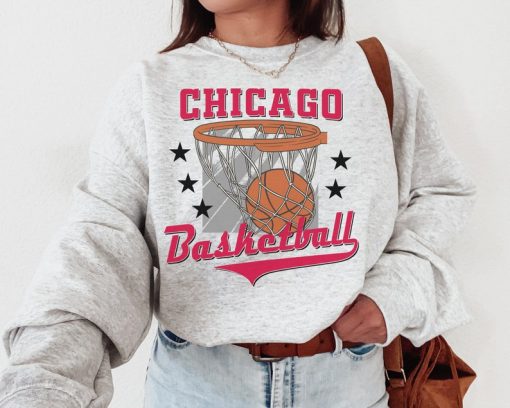 Chicago Bull, Vintage Chicago Bull Sweatshirt  T-Shirt, Chicago Basketball Shirt, Bulls Shirt, Basketball Fan Shirt