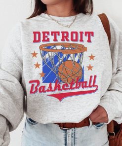 Detroit Piston, Vintage Detroit Piston Sweatshirt T-Shirt, Detroit Basketball Shirt, Pistons Shirt