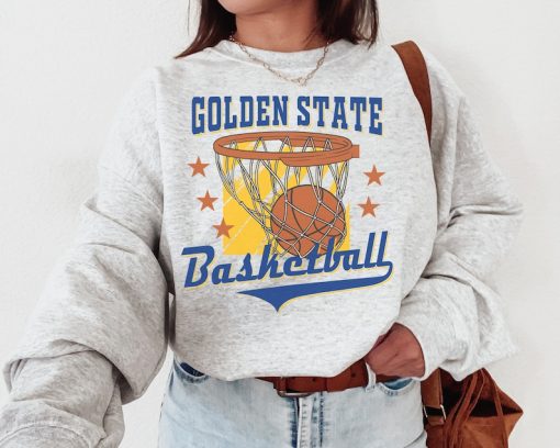 Golden State Warrior, Vintage Golden State Warrior Sweatshirt  T-Shirt, Golden State Basketball Shirt, Warriors Shirt