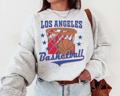 Los Angeles Clipper, Vintage Los Angeles Clipper Sweatshirt  T-Shirt, Los Angeles Basketball Shirt, Clippers T-Shirt