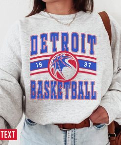 Detroit Piston, Vintage Detroit Piston Sweatshirt T-Shirt, Pistons Sweater, Pistons T-Shirt